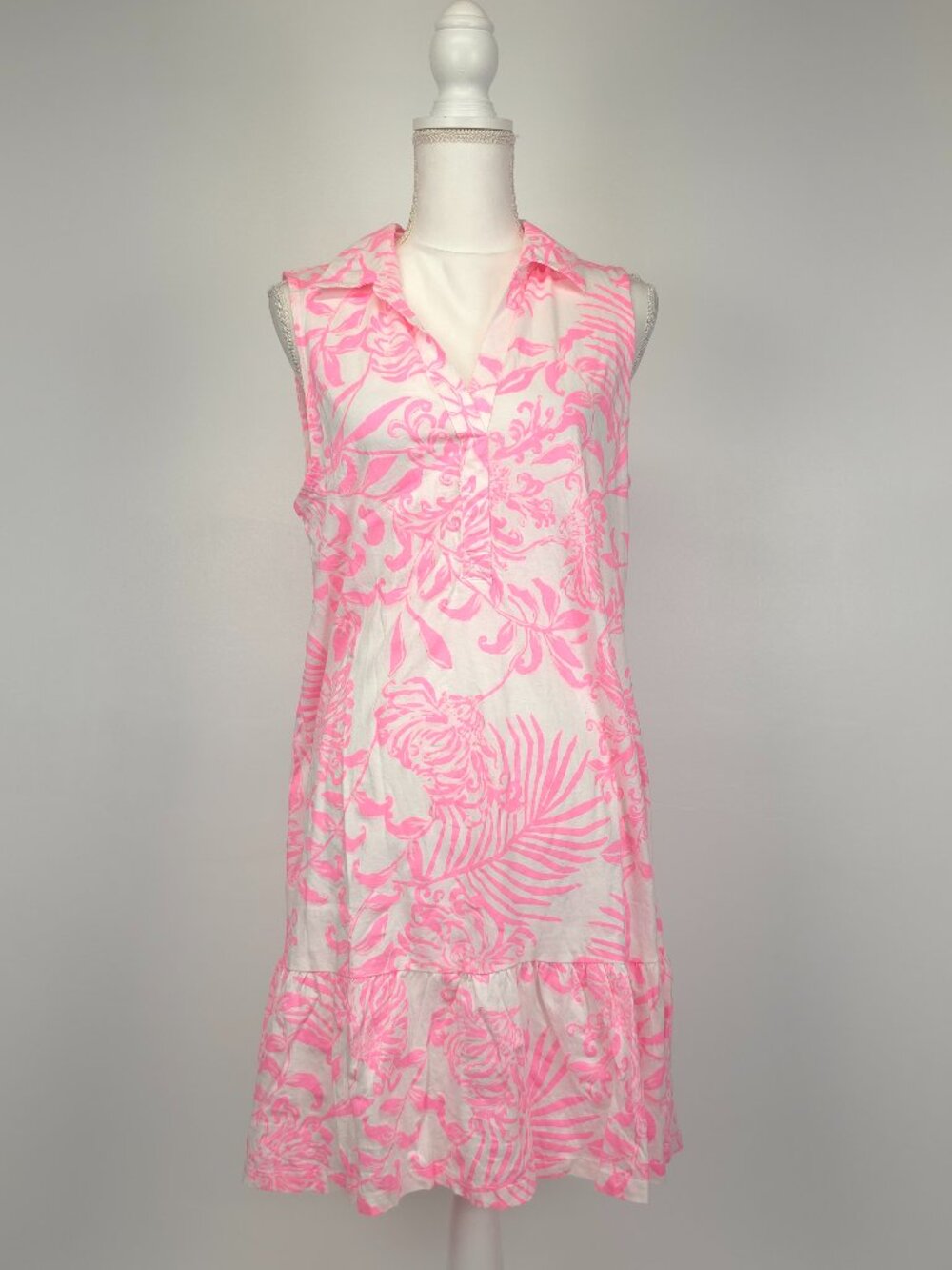 NWOT Lilly Pulitzer Riegan Dress Rousseau Pink Glisten in the Sun Large - Picture 3 of 10